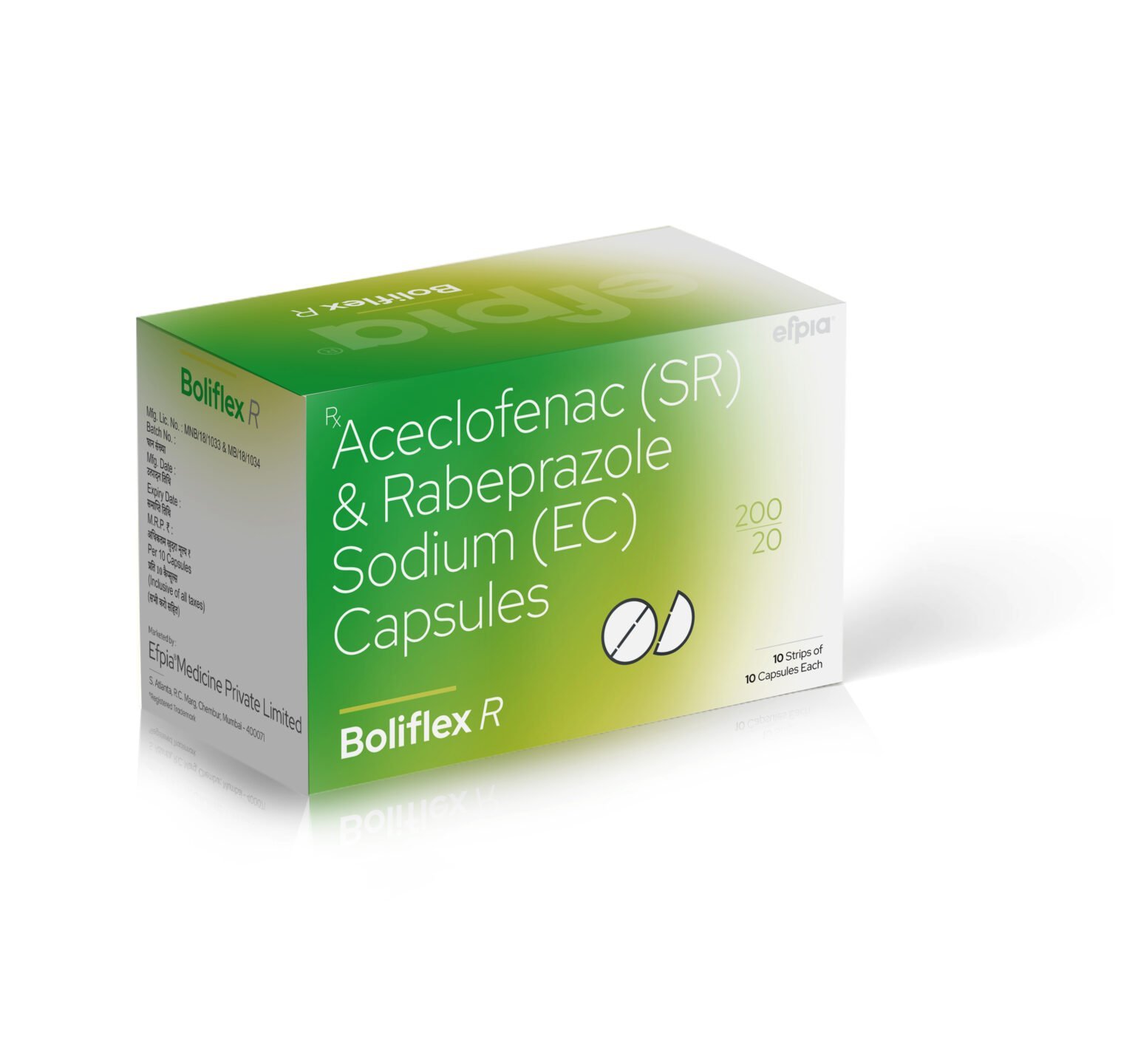 Buy Aceclofenac SR & Rabeprazole Sodium EC Capsules