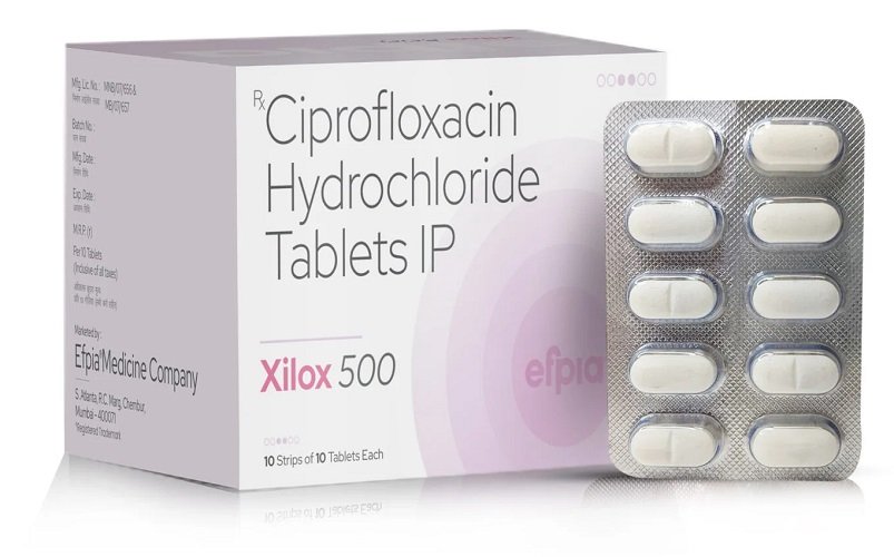Ciprofloxacin Hydrochloride IP 500 MG - Xilox -500 Tablets