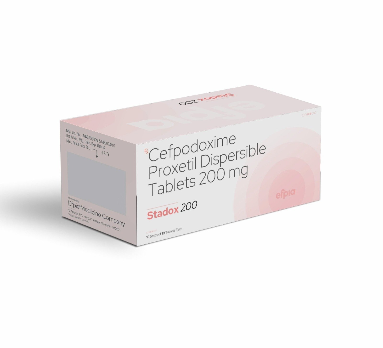 Cefpodoxime Proxetil 200 MG Tablets – STADOX 200 Tablets - Efpia Medicine