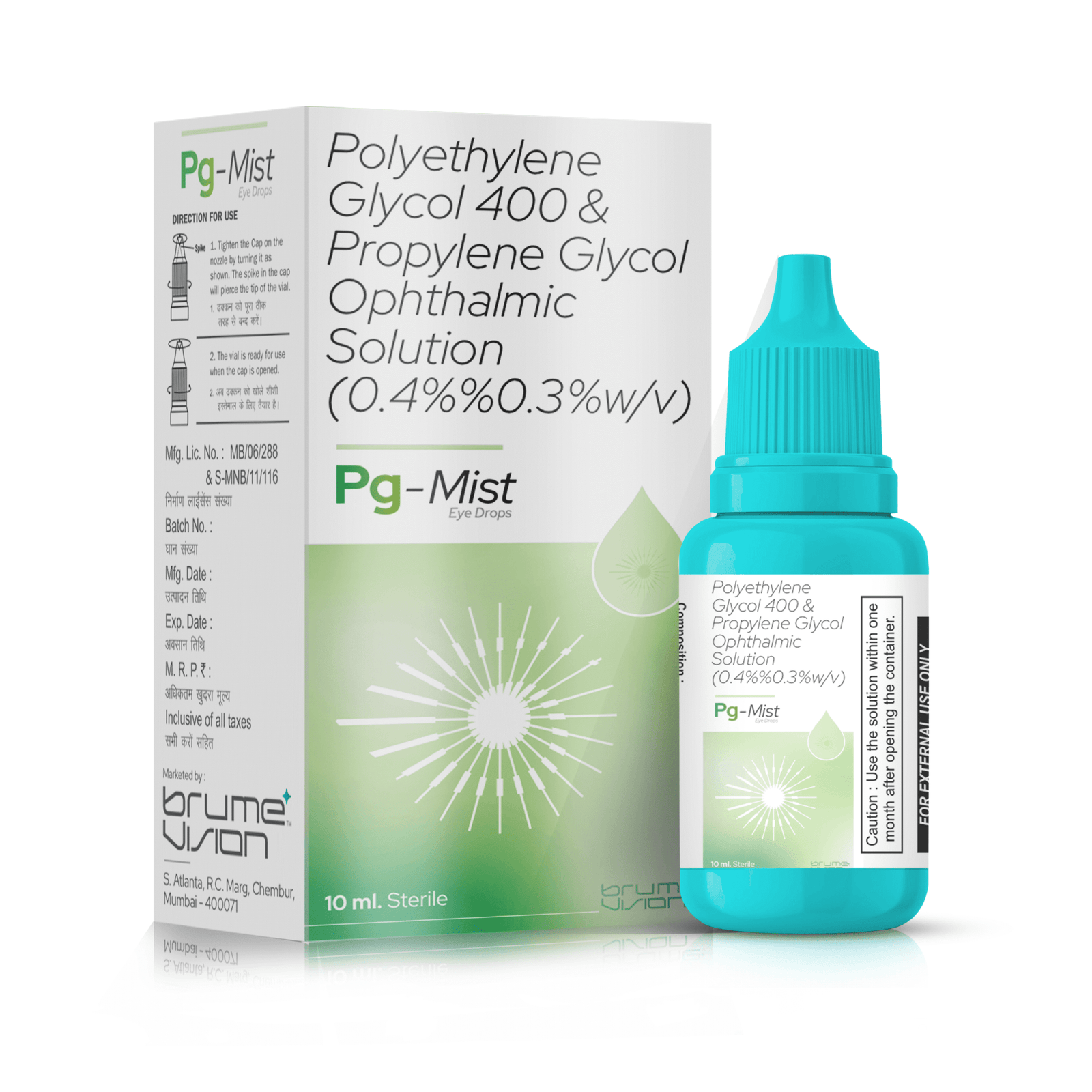 Polyethylene Glycol 400 & Propylene Glycol Eye Drops