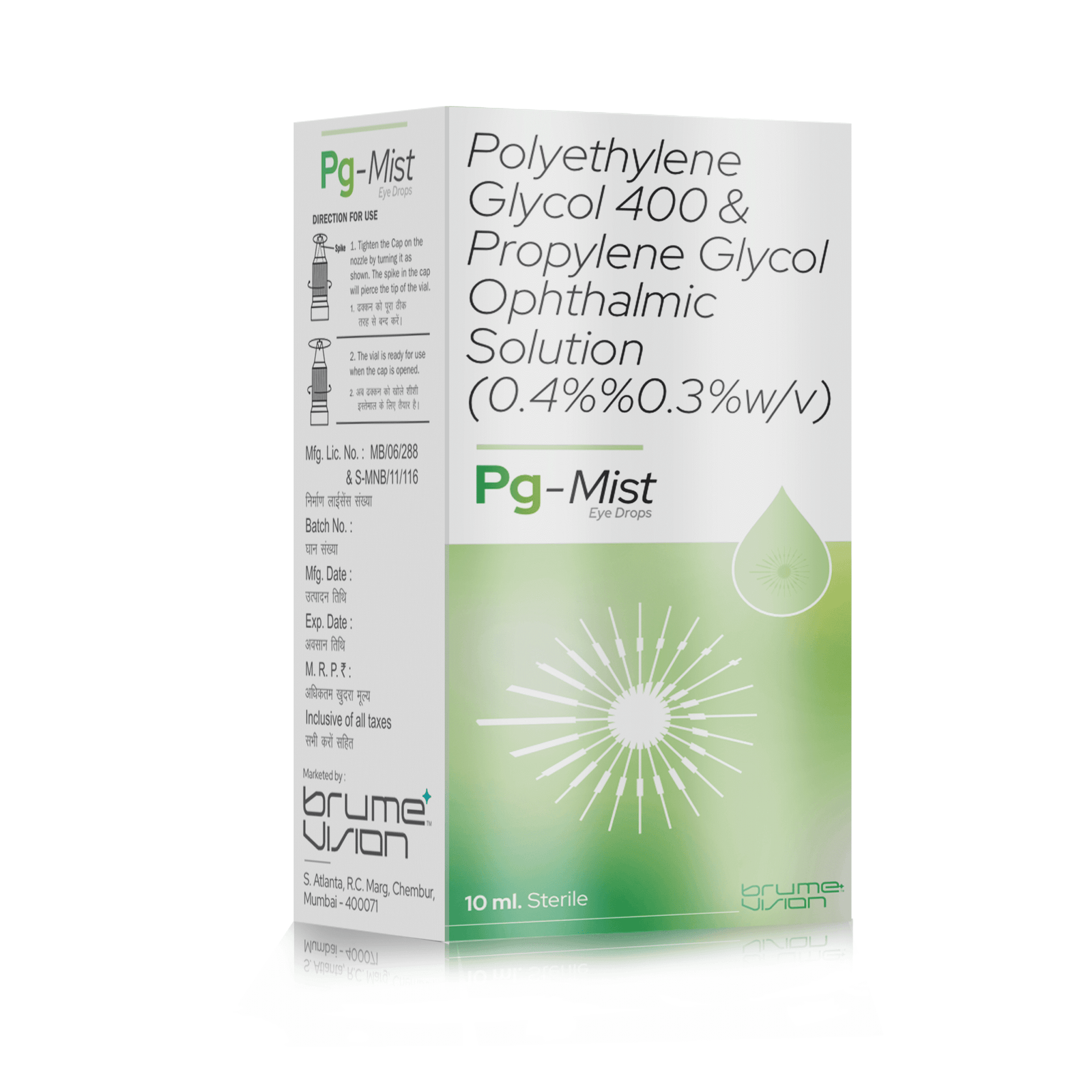 Polyethylene Glycol 400 & Propylene Glycol Eye Drops - PG-MIST Eye Drops