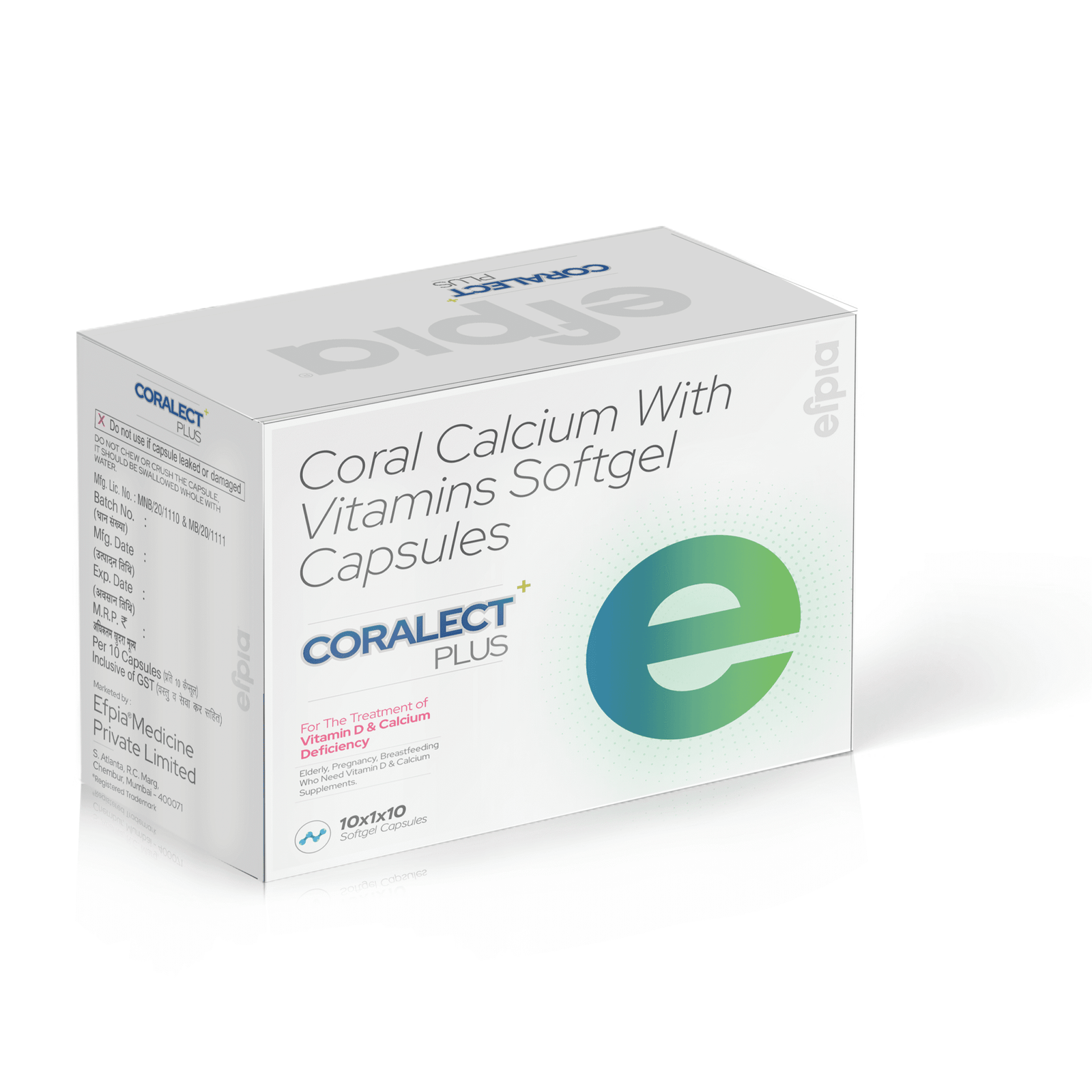 Coral Calcium with Vitamins softgel capsules - CORALECT PLUS