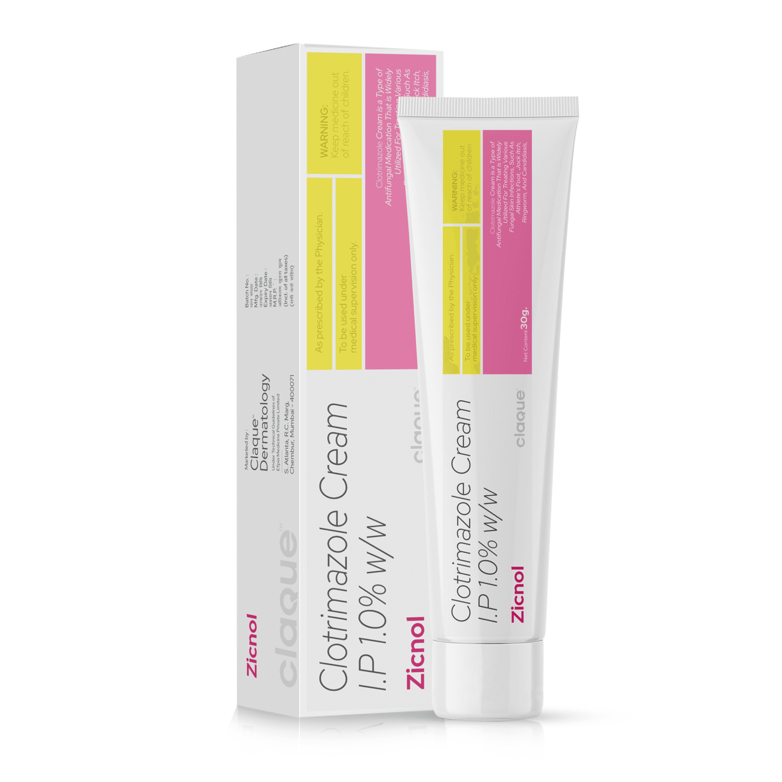 Clotrimazole Cream IP 1% - ZICNOL - Image 2
