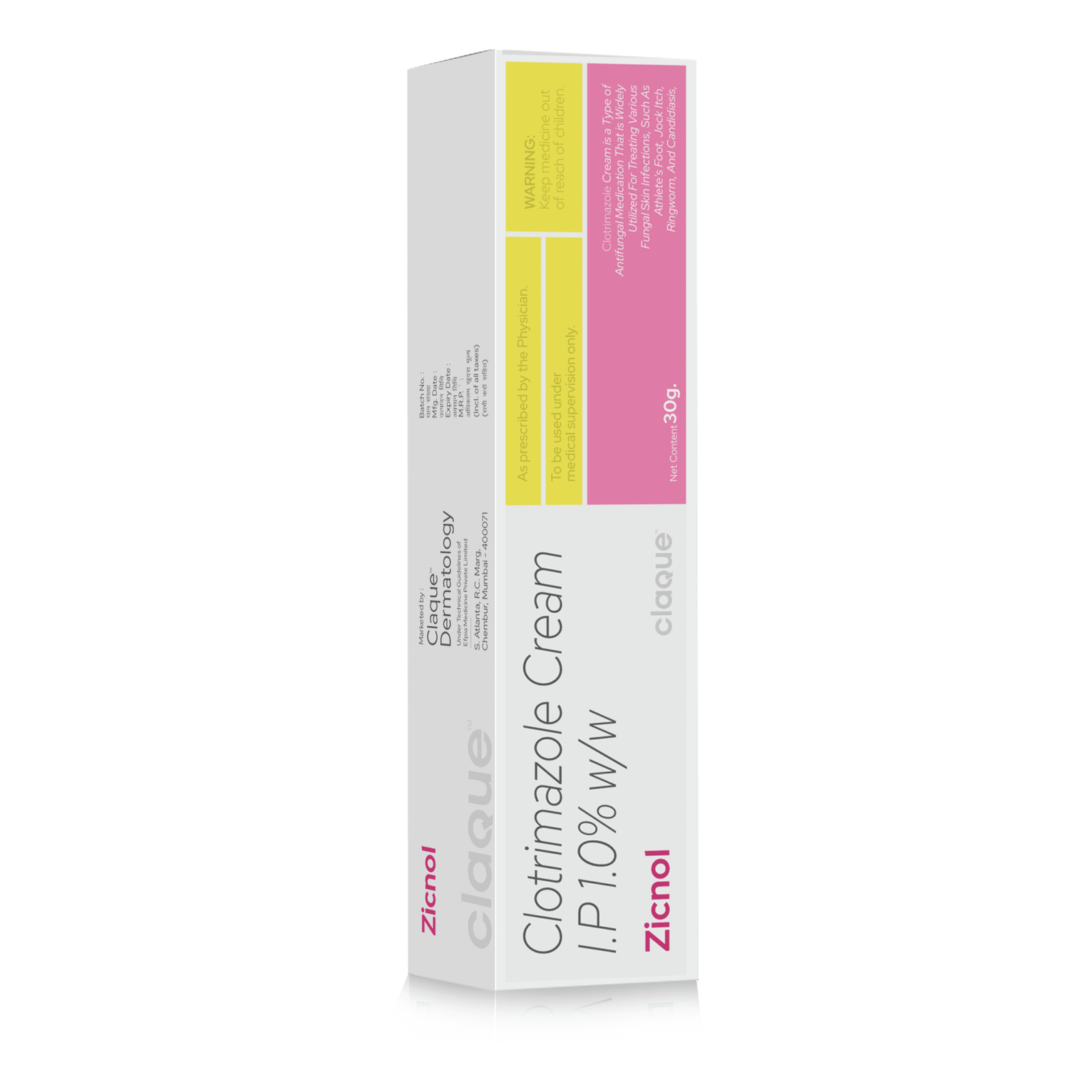 Clotrimazole Cream IP 1% - ZICNOL - Efpia Medicine