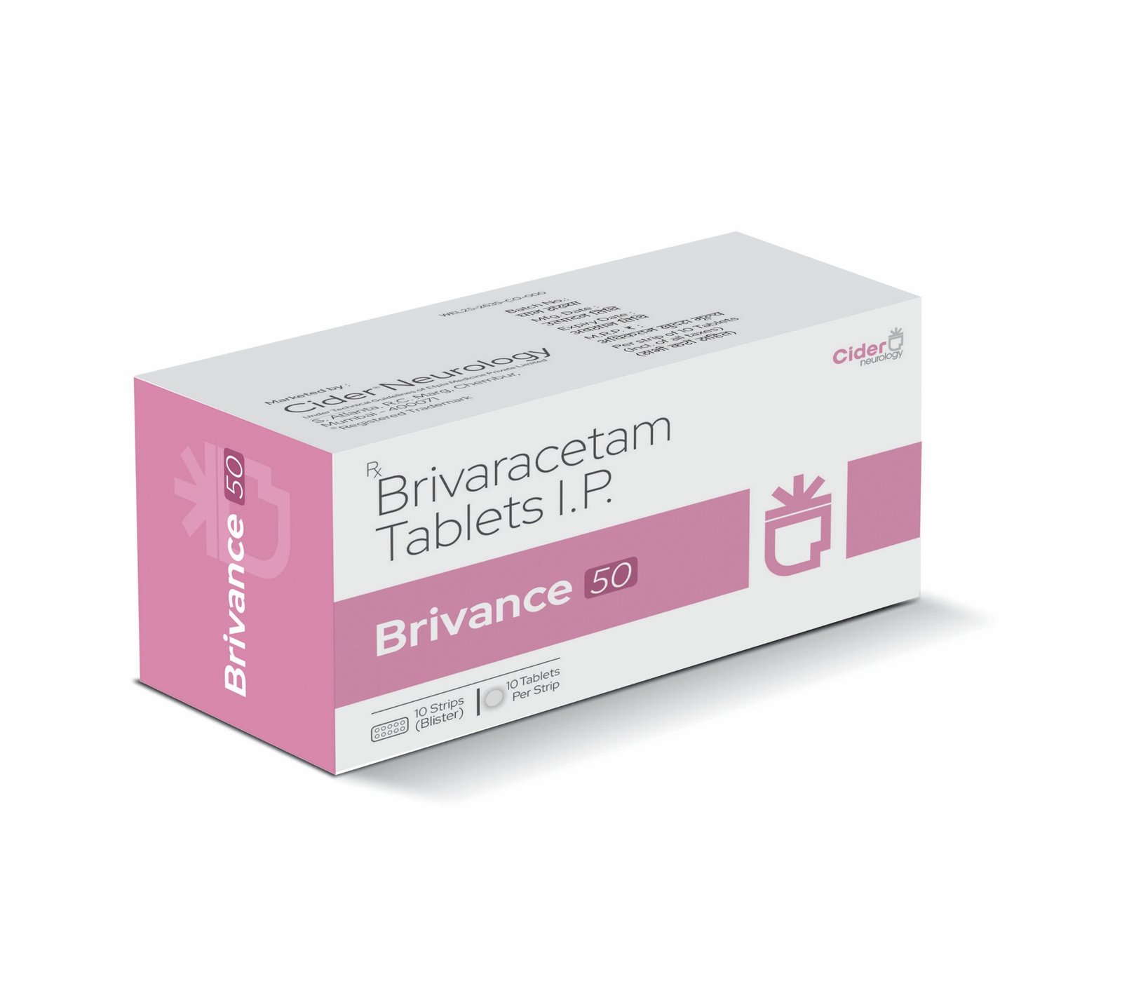 Brivaracetam Tablets IP 50 Mg - Brivance 50 Tablets - Efpia Medicine