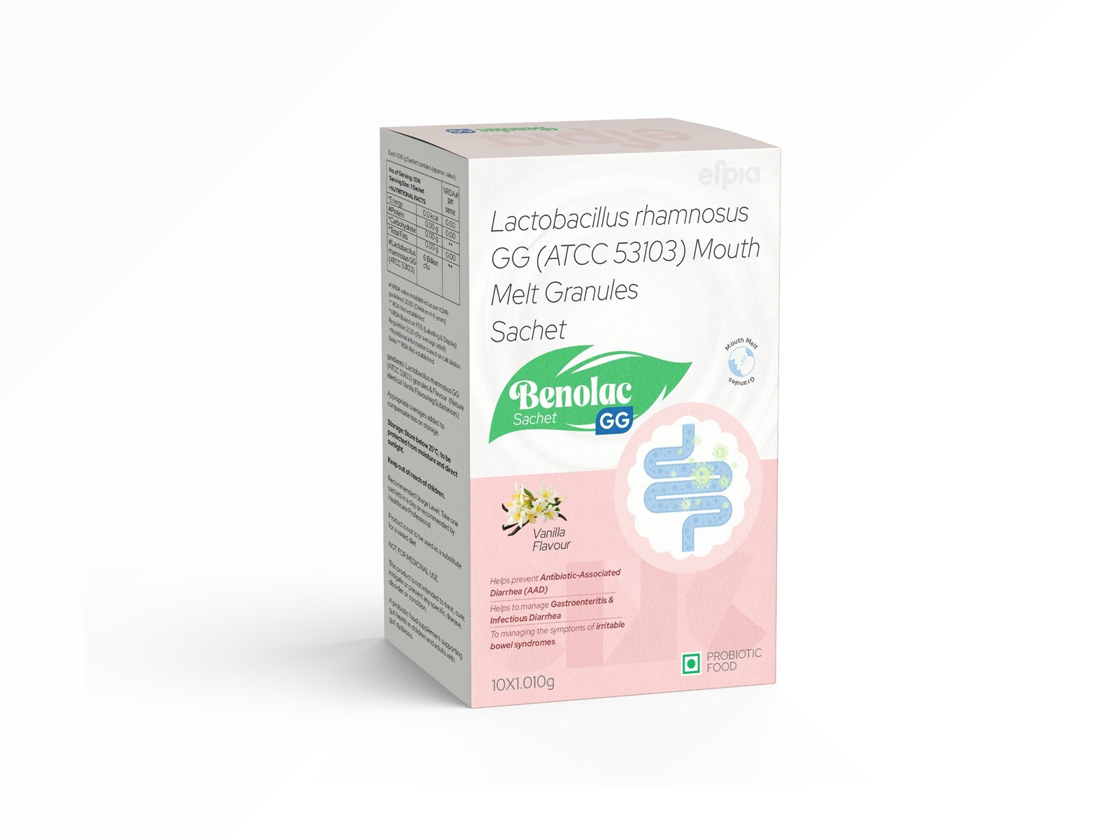 Lactobacillus Rhamnosus GG (ATCC 53103) Mouth Melting Granules Sachet - Benolac GG Sachet - Efpia Medicine