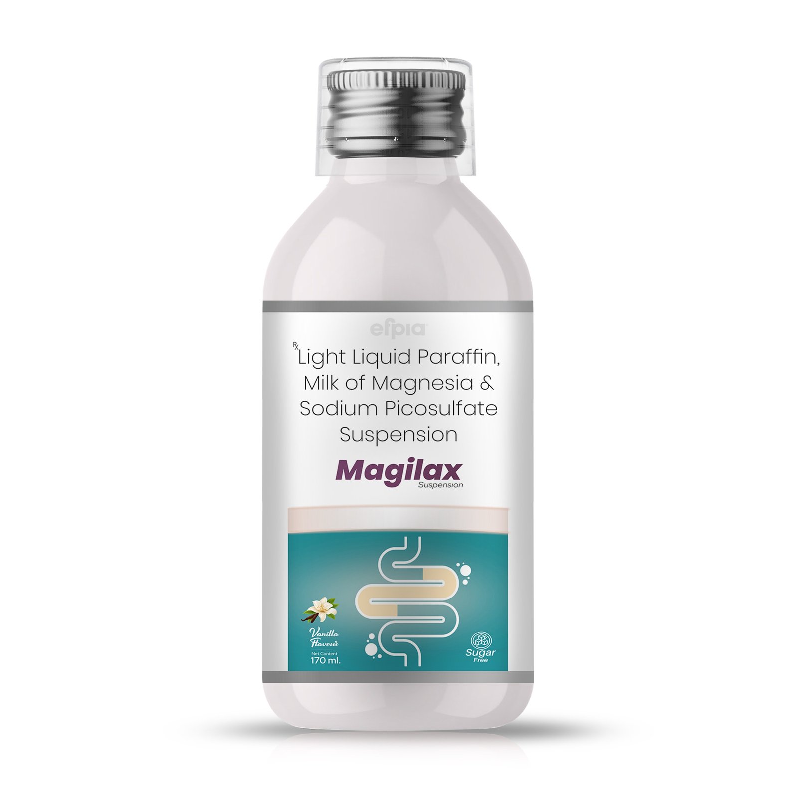 Liquid Paraffin, Milk of Magnesia & Sodium Picosulfate Suspension - Magilax Suspension - Efpia Medicine