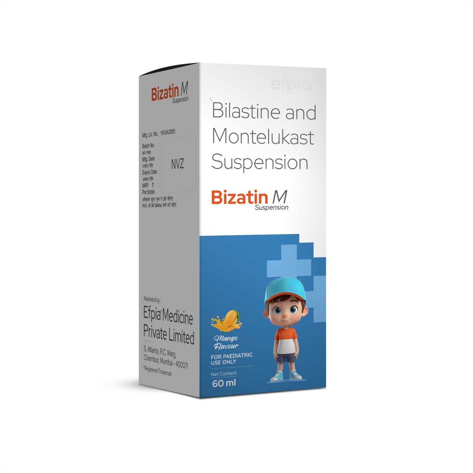 Bilastine & Montelukast Suspension - Bizatin M Suspension - Efpia Medicine