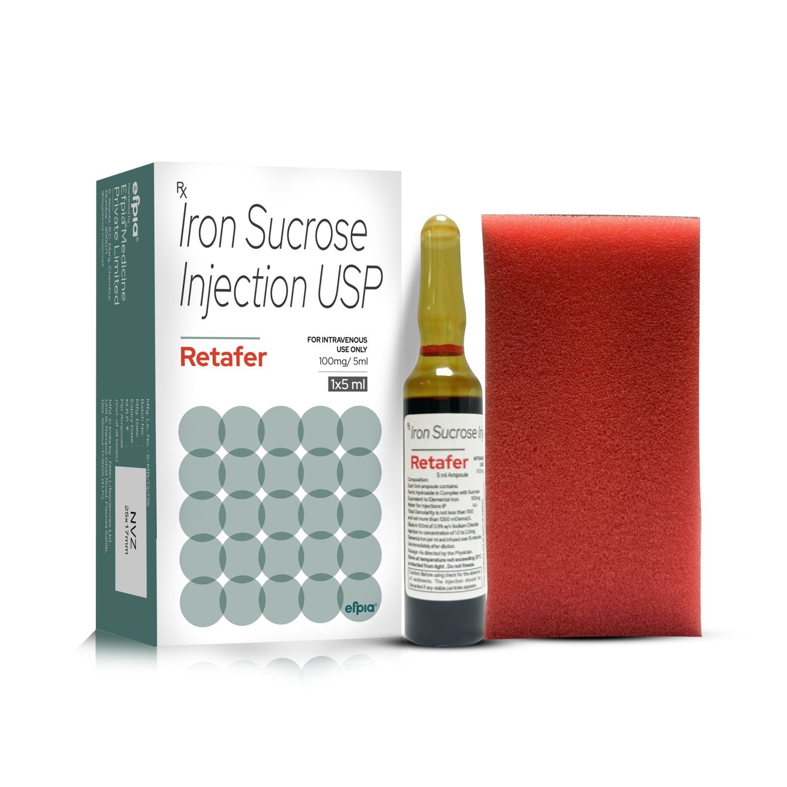 Iron Sucrose Injection USP - Retafer Injection
