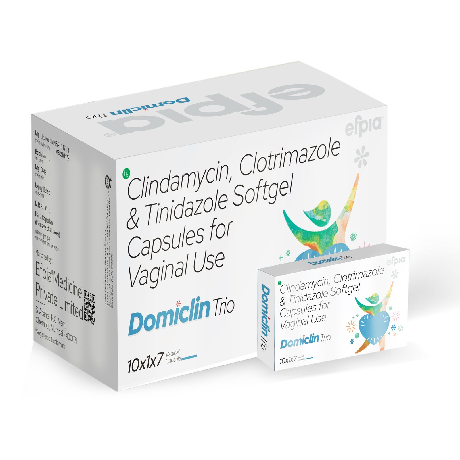 Clindamycin Clotrimazole & Tinidazole Soft Gelatin Capsules - Domiclin Trio Softgel Capsules