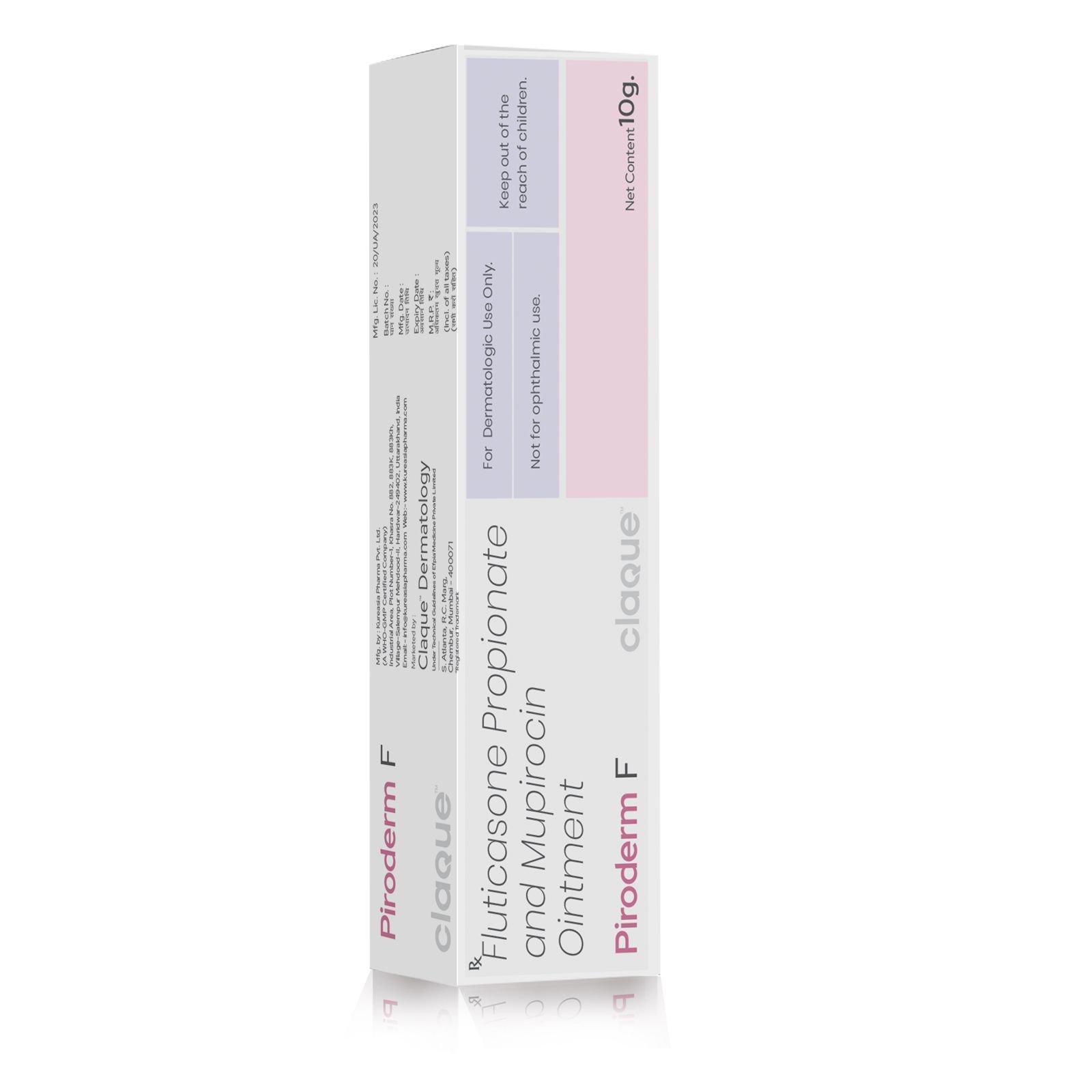 Fluticasone Propionate & Mupirocin Ointment - Piroderm F Ointment - Efpia Medicine