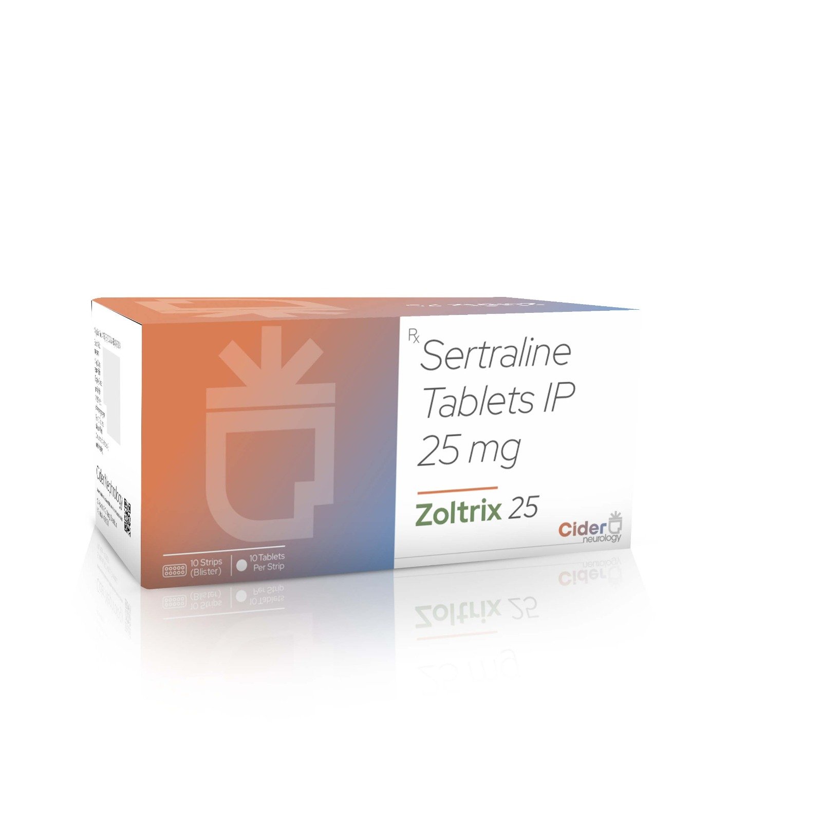 Sertraline Hydrochloride Tablets IP 25 Mg - Zoltrix 25 Tablets - Efpia Medicine