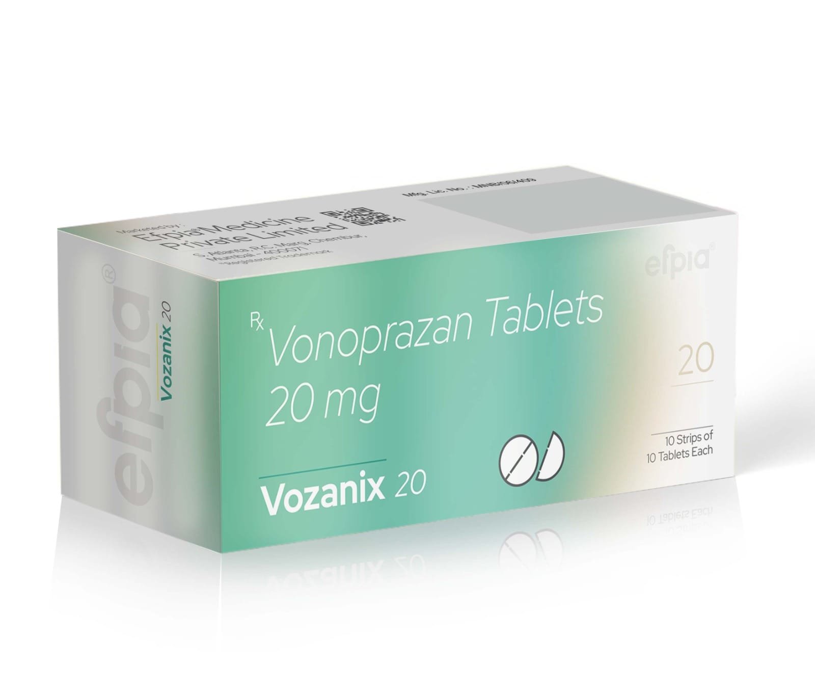 Vonoprazan Tablets 20 Mg - VOZANIX 20 - Efpia Medicine