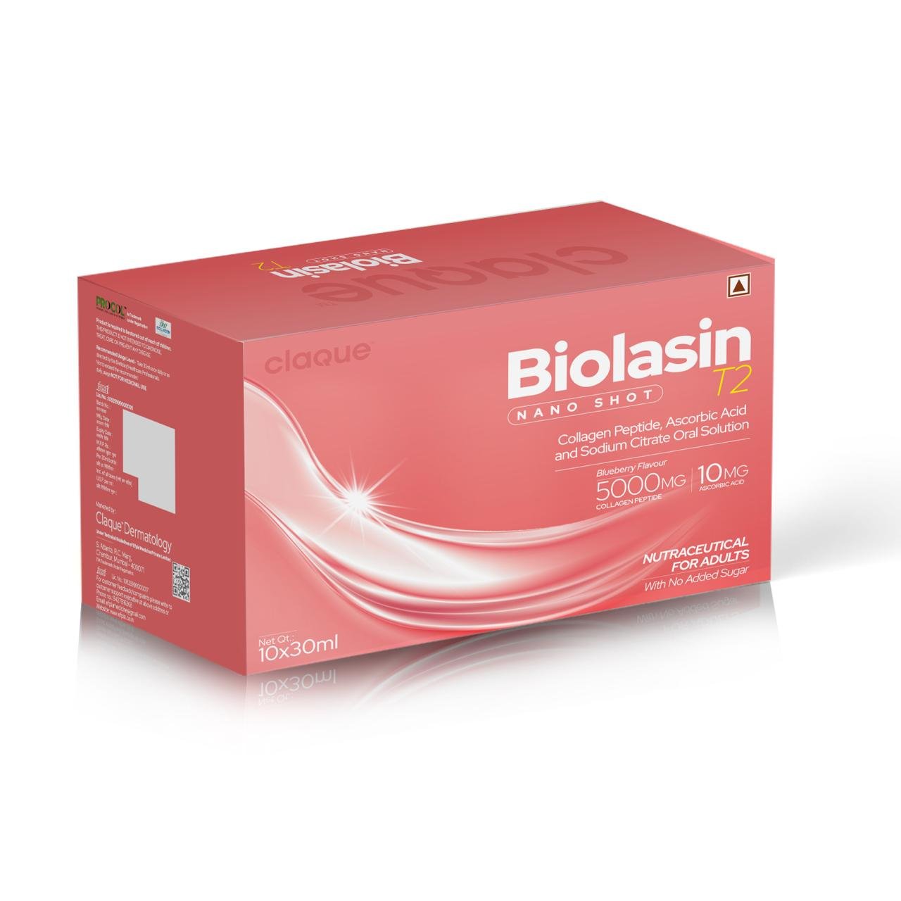 Collagen Peptide Ascorbic Acid & Sodium Citrate Oral Solution - BIOLASIN T2 NANO SHOT - Efpia Medicine