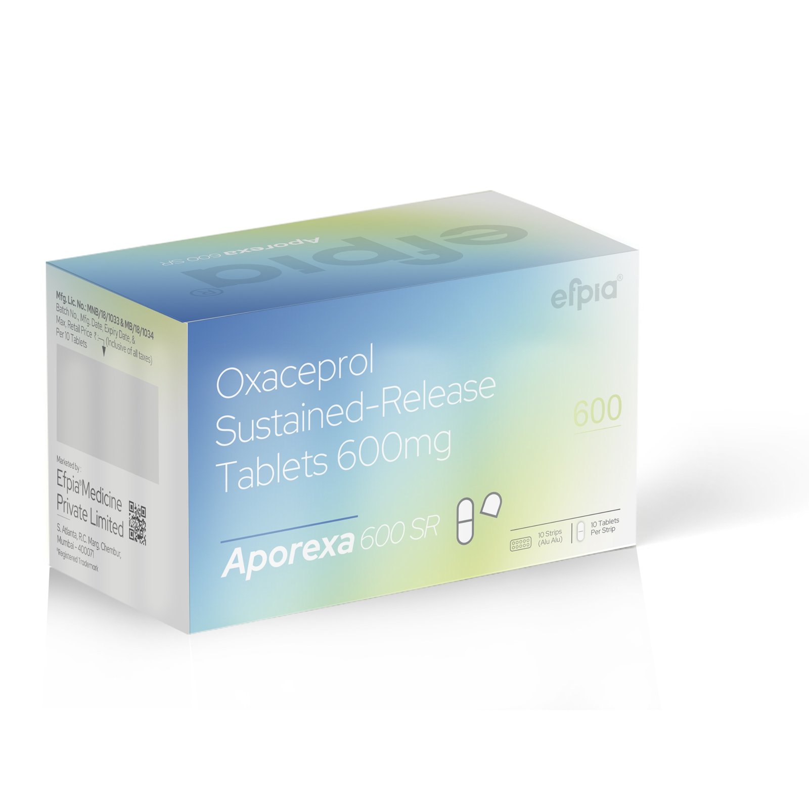 Oxaceprol Sustained Release Tablets 600 Mg - APOREXA 600SR - Efpia Medicine