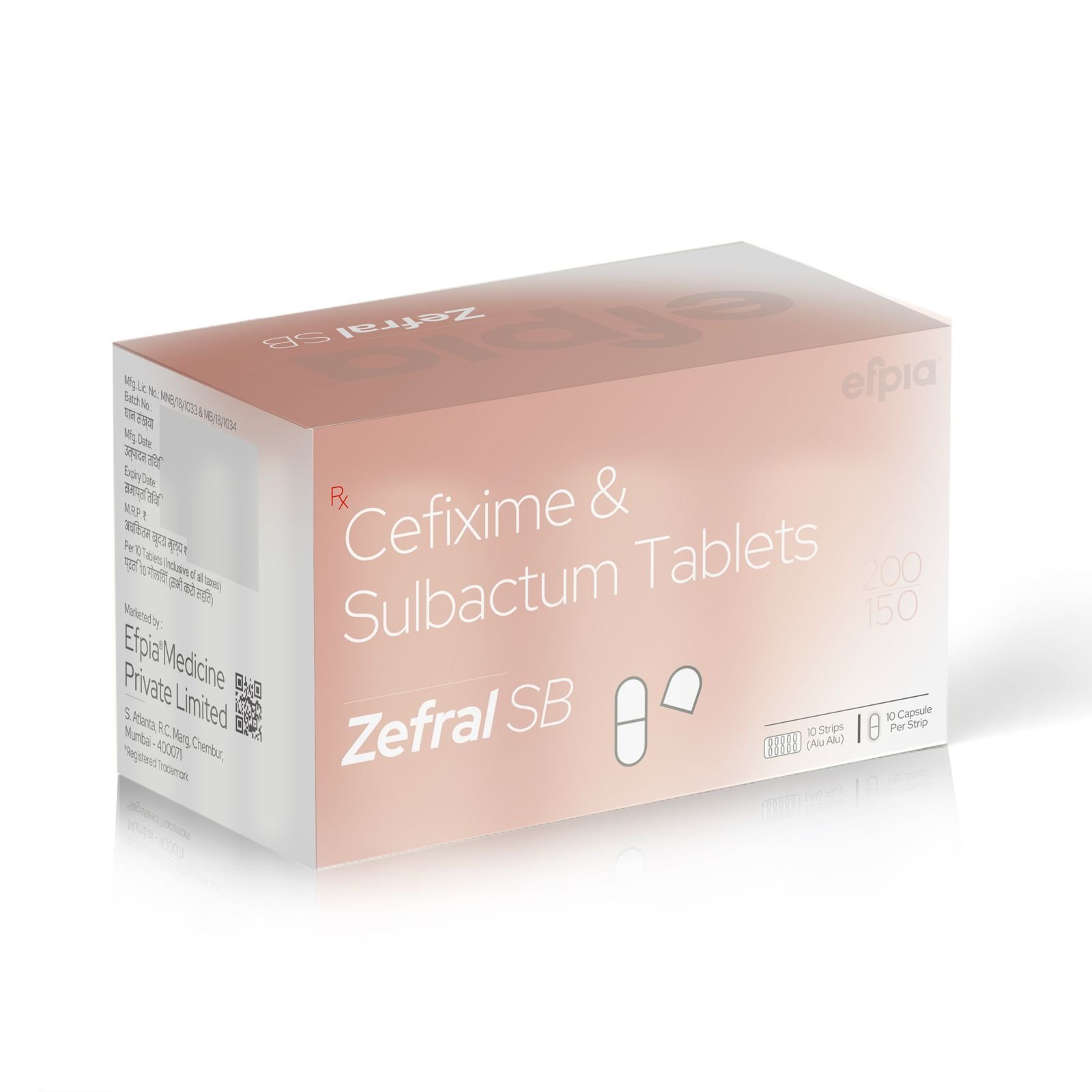 Cefixime & Sulbactam Tablets - ZEFRAL SB Tablets - Efpia Medicine
