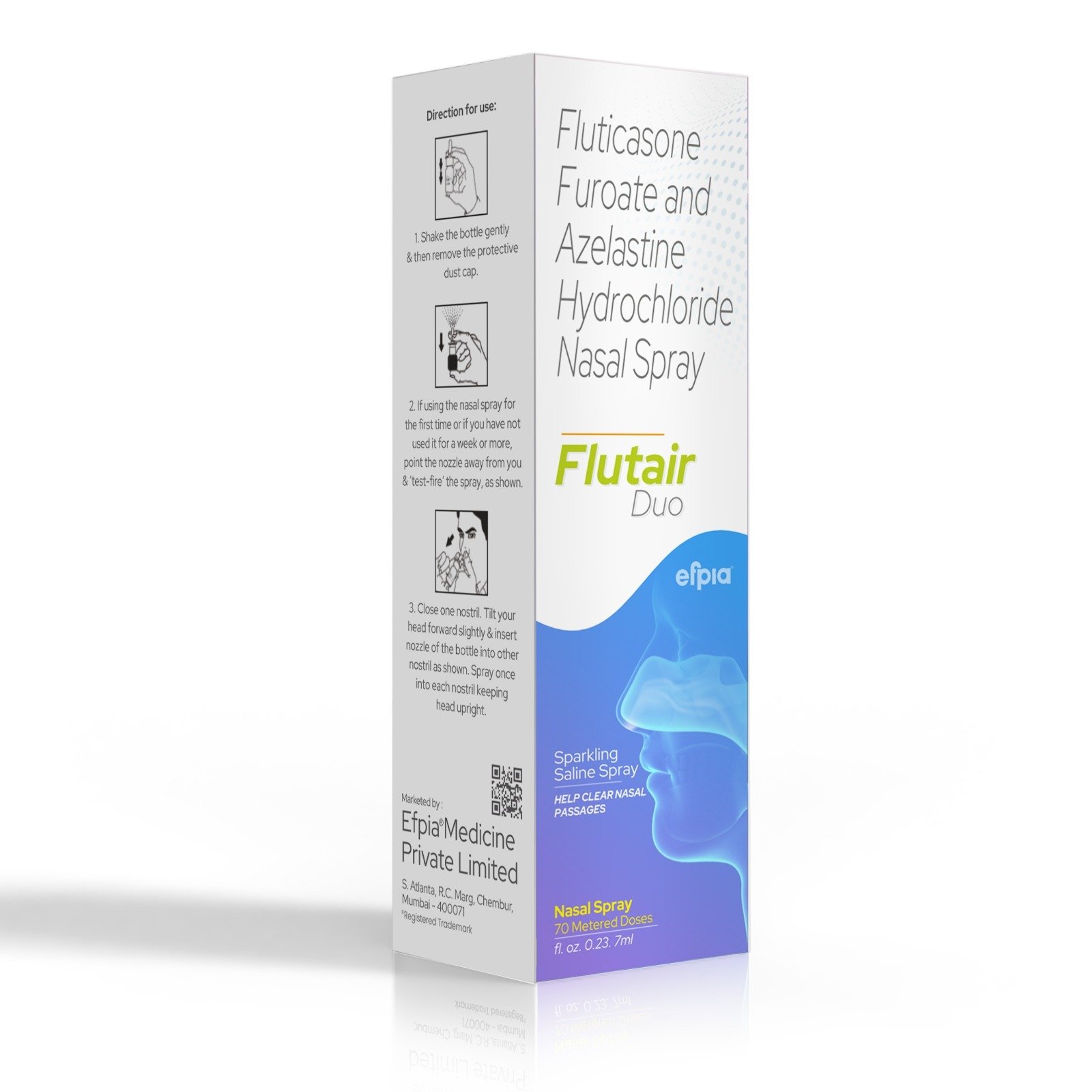 Fluticasone Furoate & Azelastine Hydrochloride Nasal Spray - FLUTAIR DUO Nasal Spray - Efpia Medicine