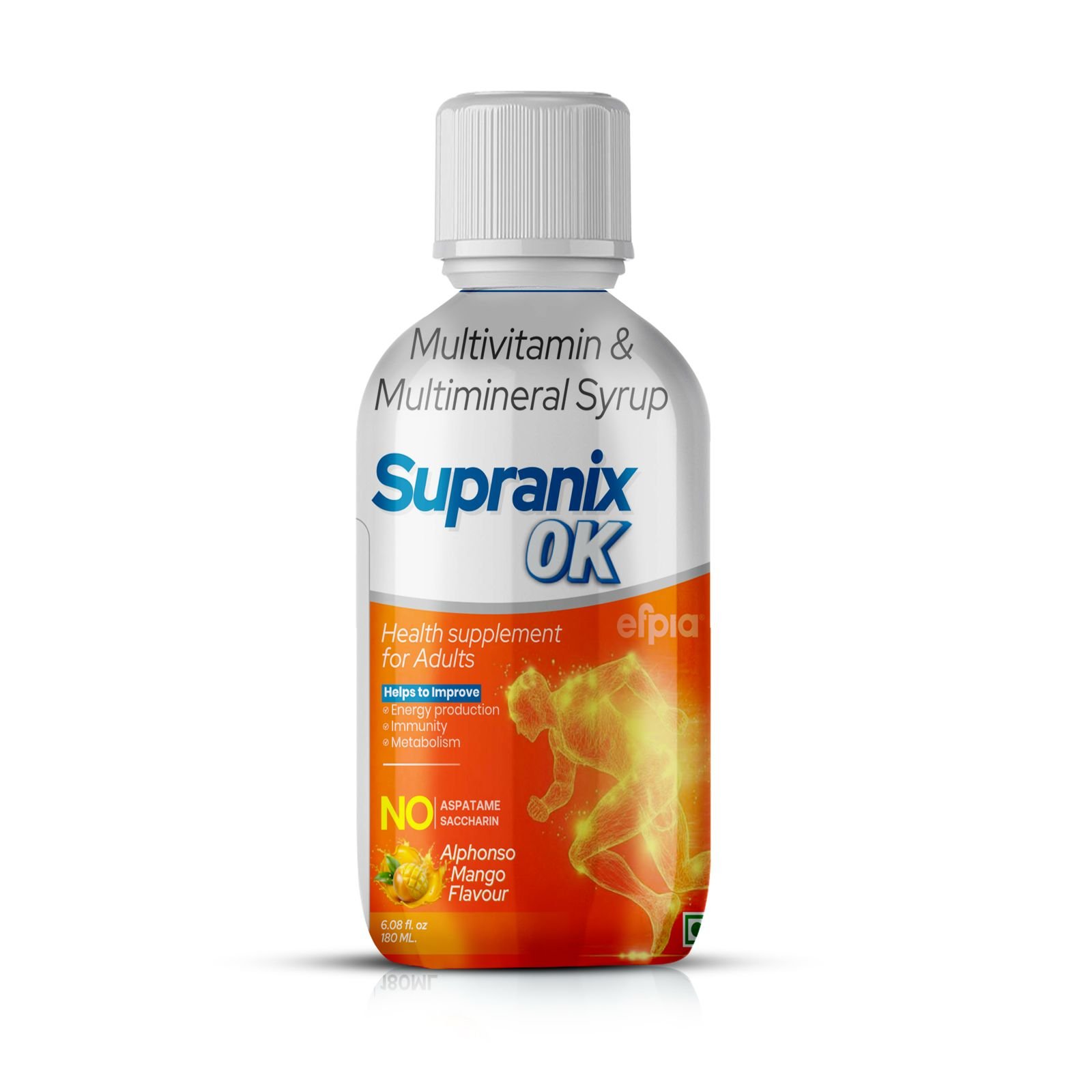 Multivitamin & Multimineral (Alphonso Mango flavour) - SUPRANIX OK SYRUP - Efpia Medicine
