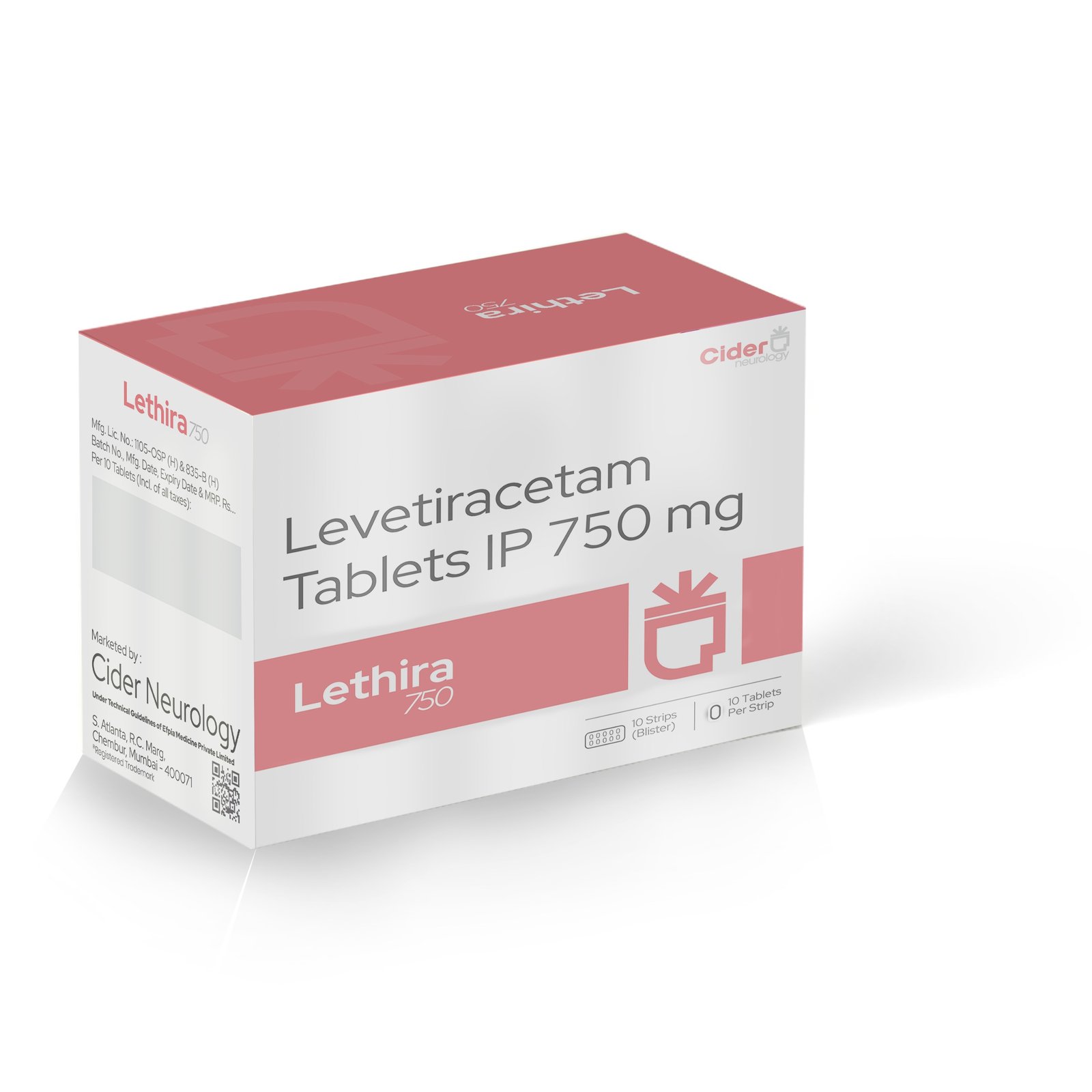 Levetiracetam Tablets IP 750 Mg - LETHIRA 750 - Efpia Medicine