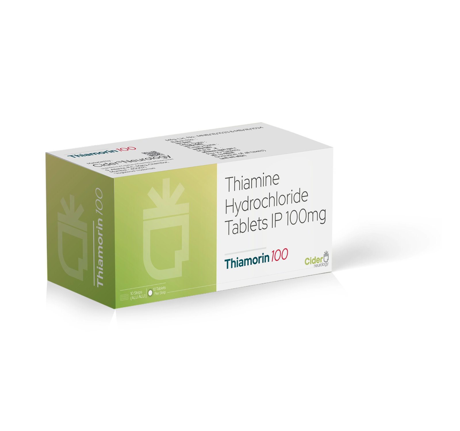 Thiamine Hydrochloride IP 100 Mg - THIAMORIN 100 Tablets - Efpia Medicine
