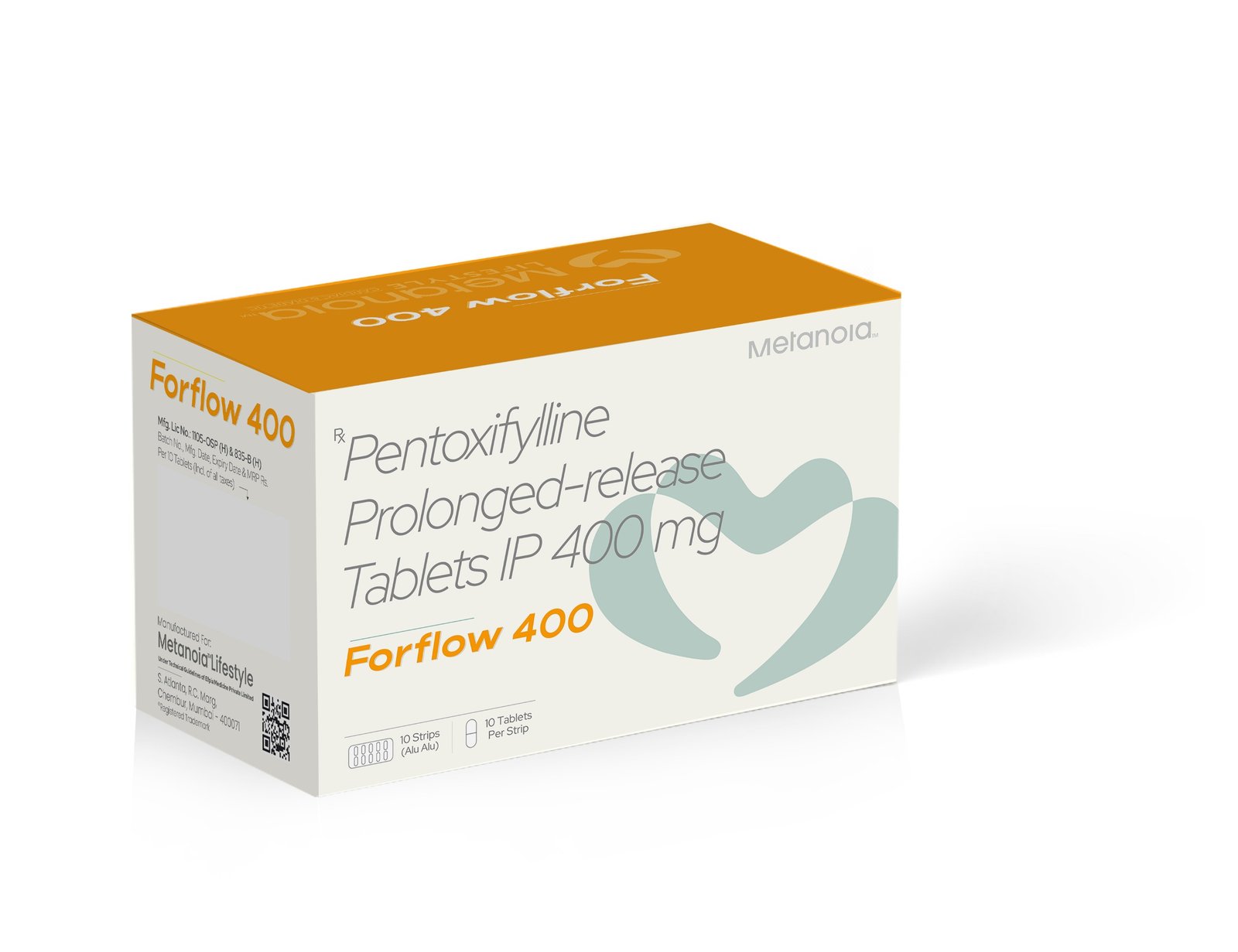 Pentoxifylline Prolonged Release Tablets IP 400 Mg - FORFLOW 400