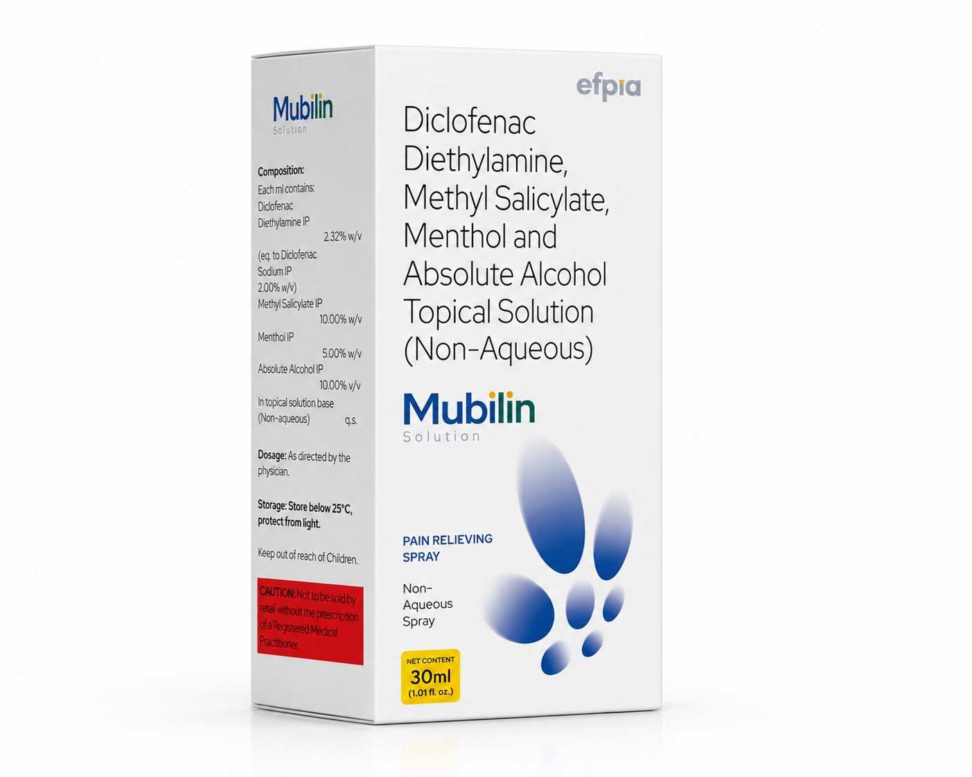 Mubilin Topical Solution - Efpia Medicine