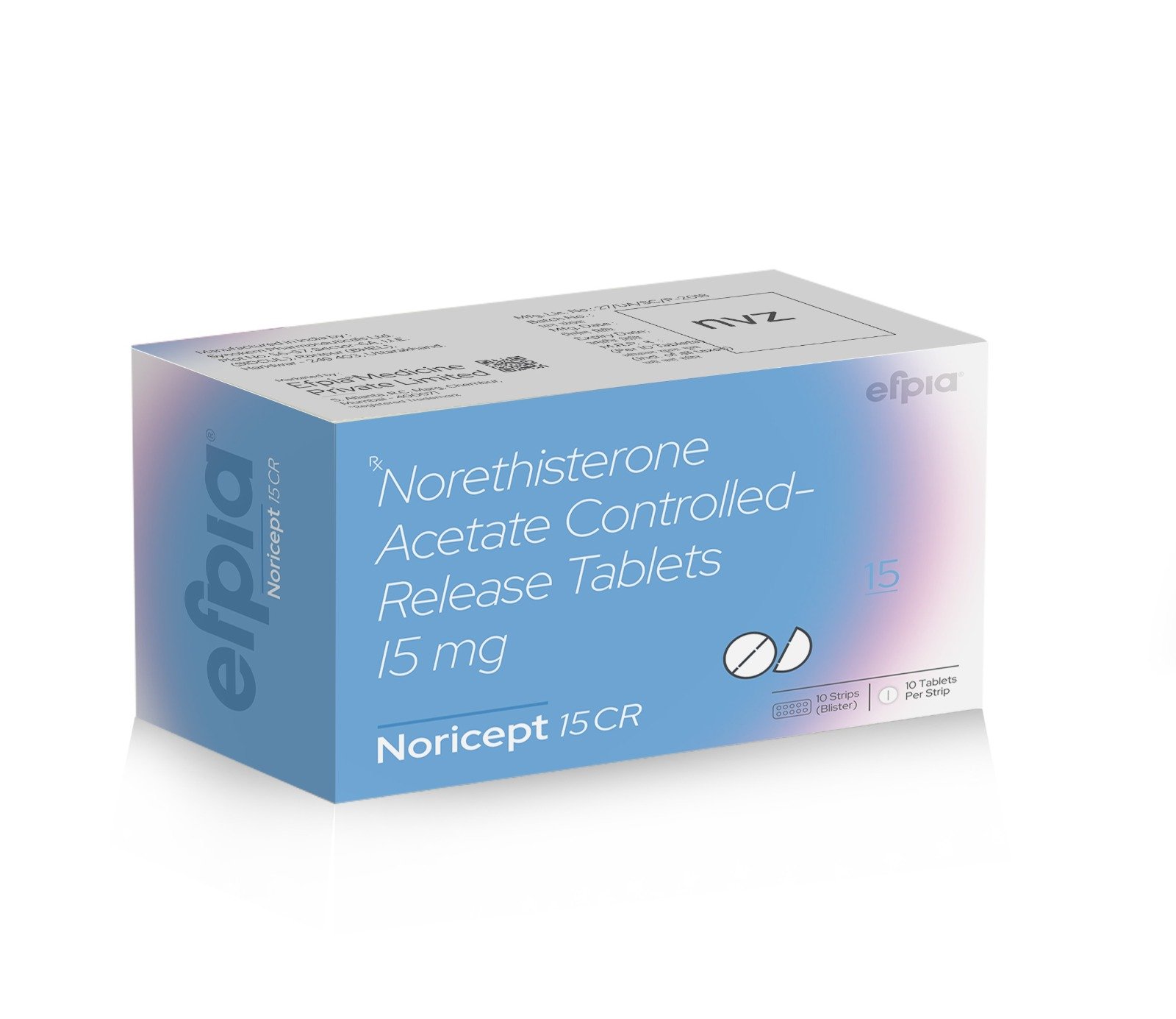 Noricept 15 CR Tablets - Efpia Medicine