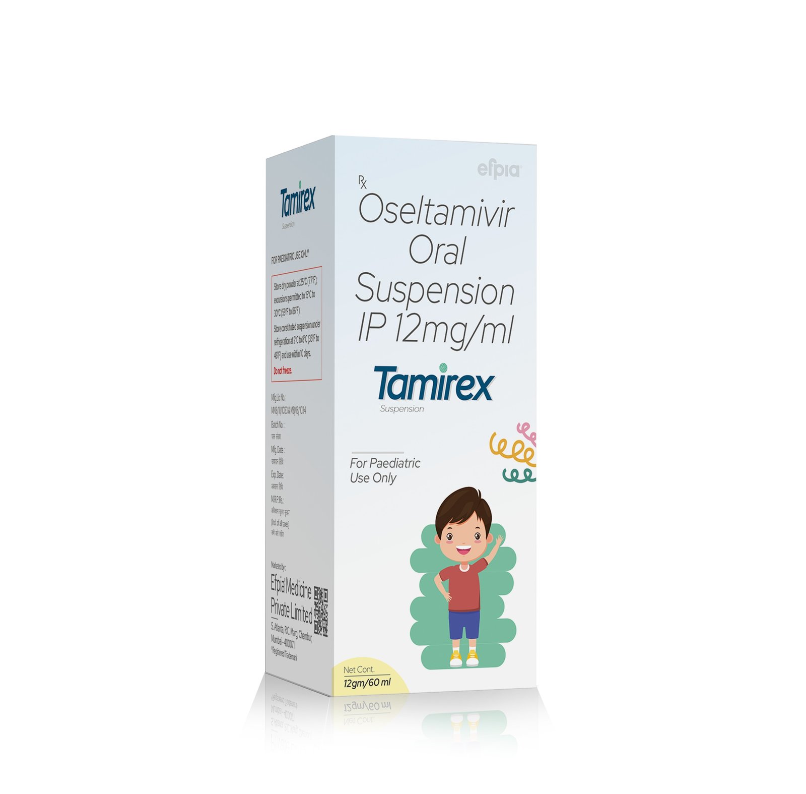 Oseltamivir Oral Suspension IP 12mgml - Tamirex Suspension